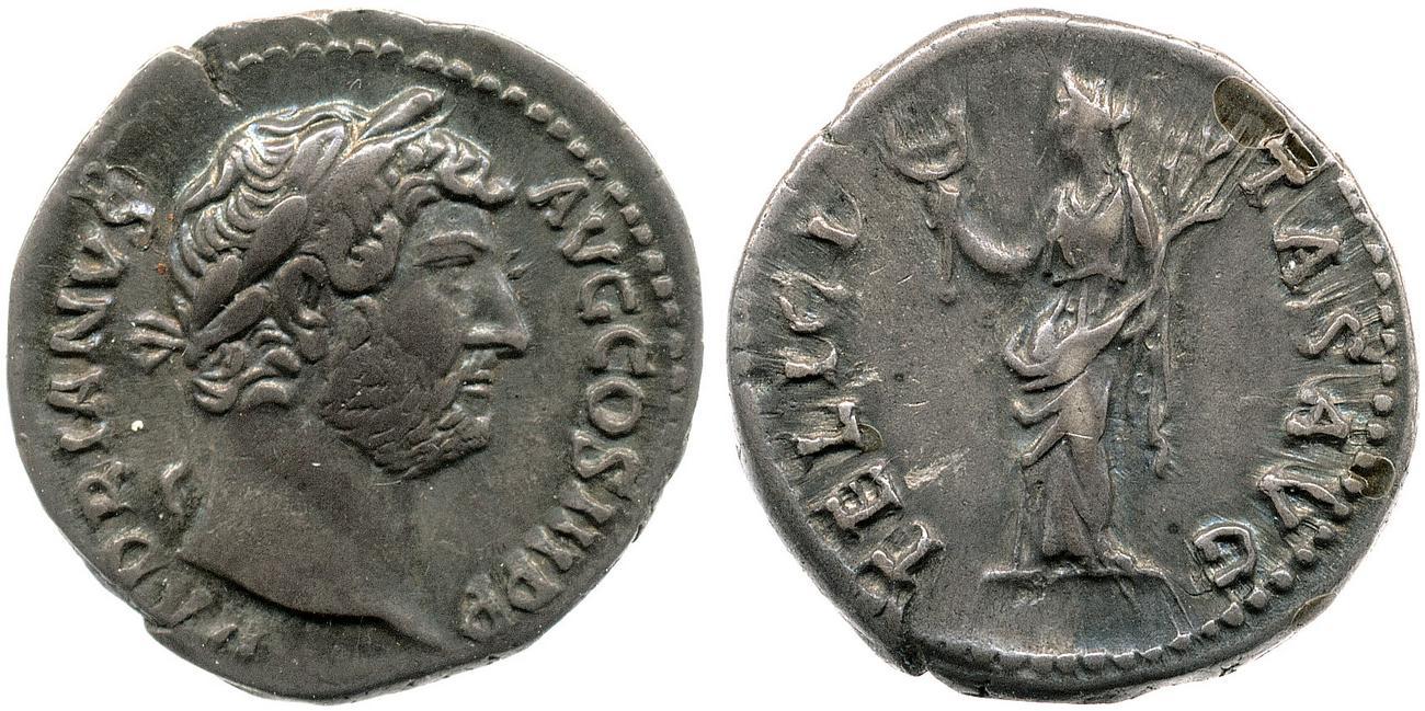 аверс RIC II, Part 3 (second edition) Hadrian 2038