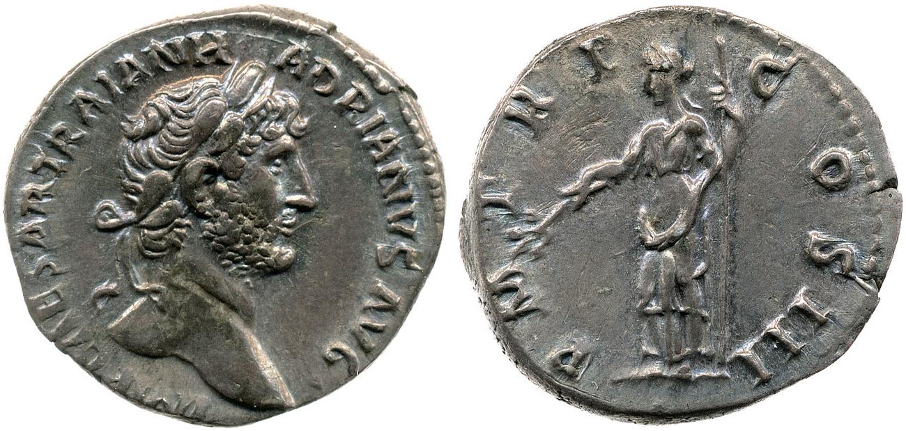RIC II, Part 3 (second edition) Hadrian 223, аверс, bm