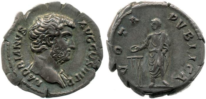 RIC II, Part 3 (second edition) Hadrian 2236, реверс, bm