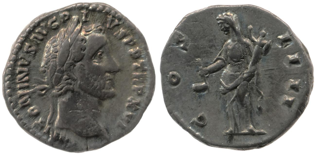 RIC III Antoninus Pius 219, аверс, bm