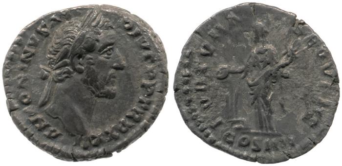 RIC III Antoninus Pius 286a, реверс, bm
