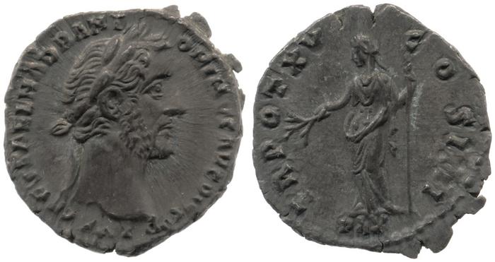 RIC III Antoninus Pius 216A, реверс, bm
