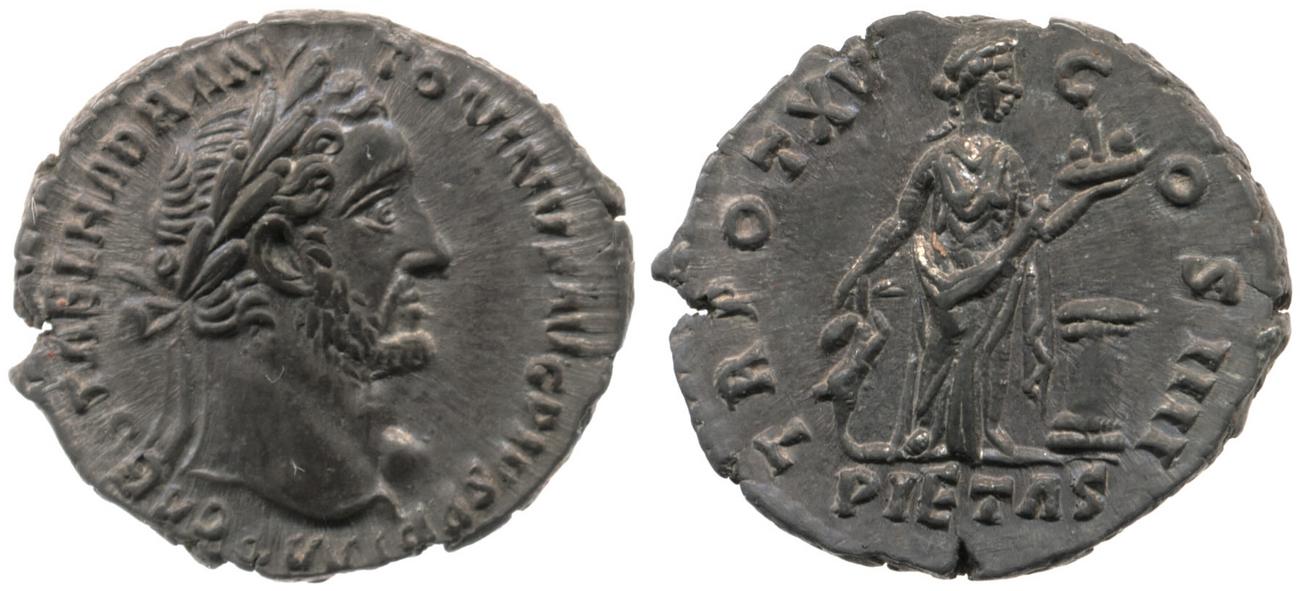 RIC III Antoninus Pius 217, аверс, bm