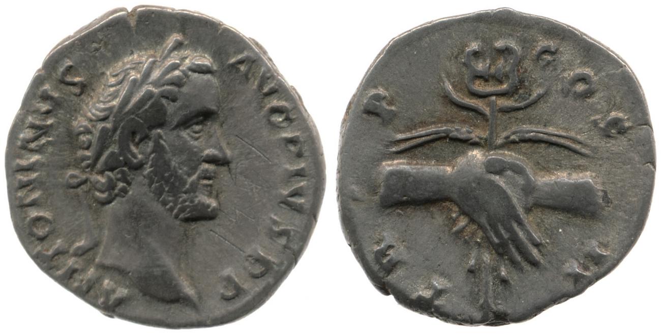 RIC III Antoninus Pius 43, аверс, bm
