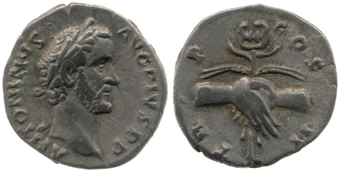 RIC III Antoninus Pius 43, реверс, bm