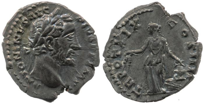 RIC III Antoninus Pius 249, реверс, bm