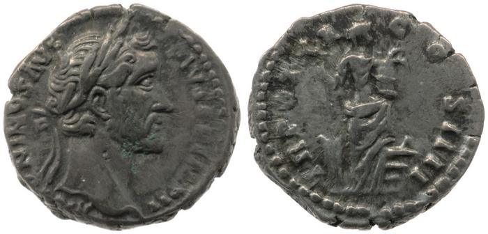 RIC III Antoninus Pius 260, реверс, bm