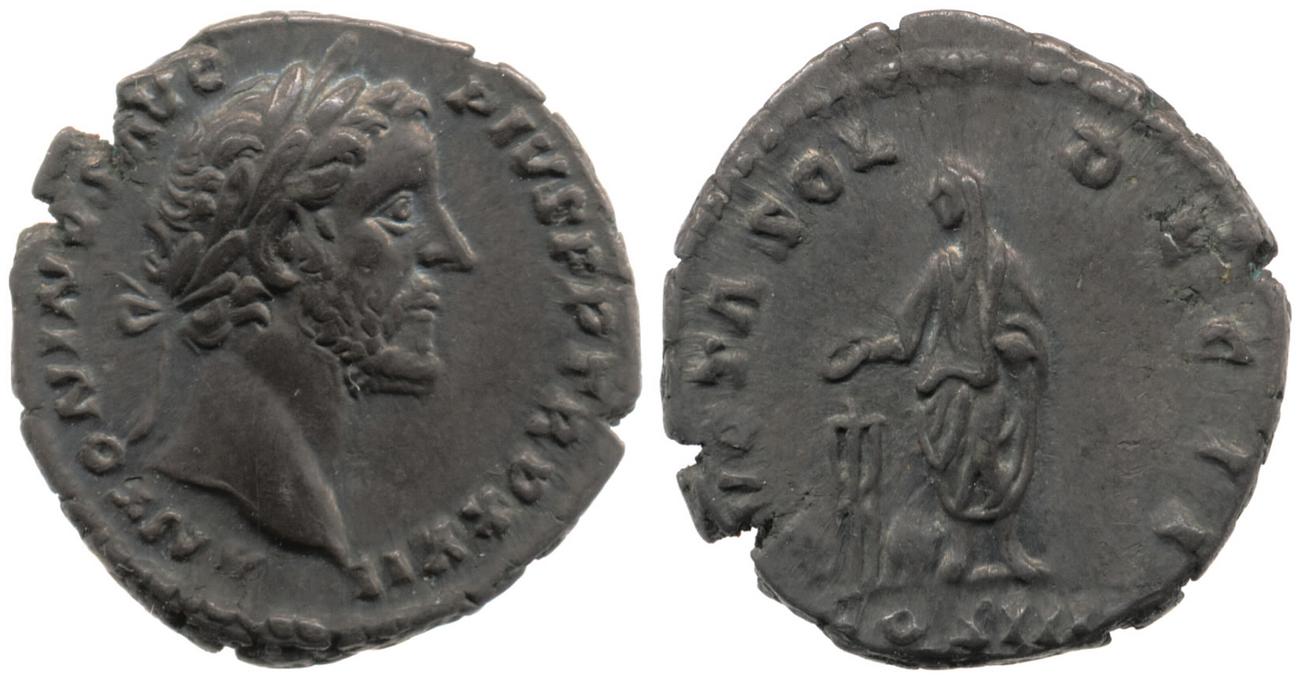 RIC III Antoninus Pius 291B, аверс, bm