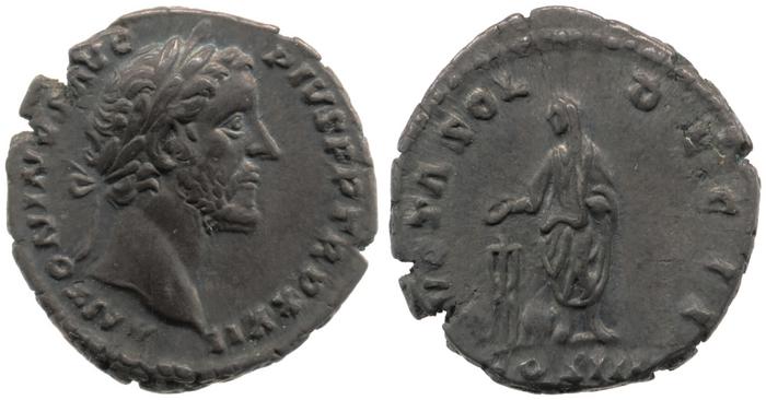 RIC III Antoninus Pius 291B, реверс, bm