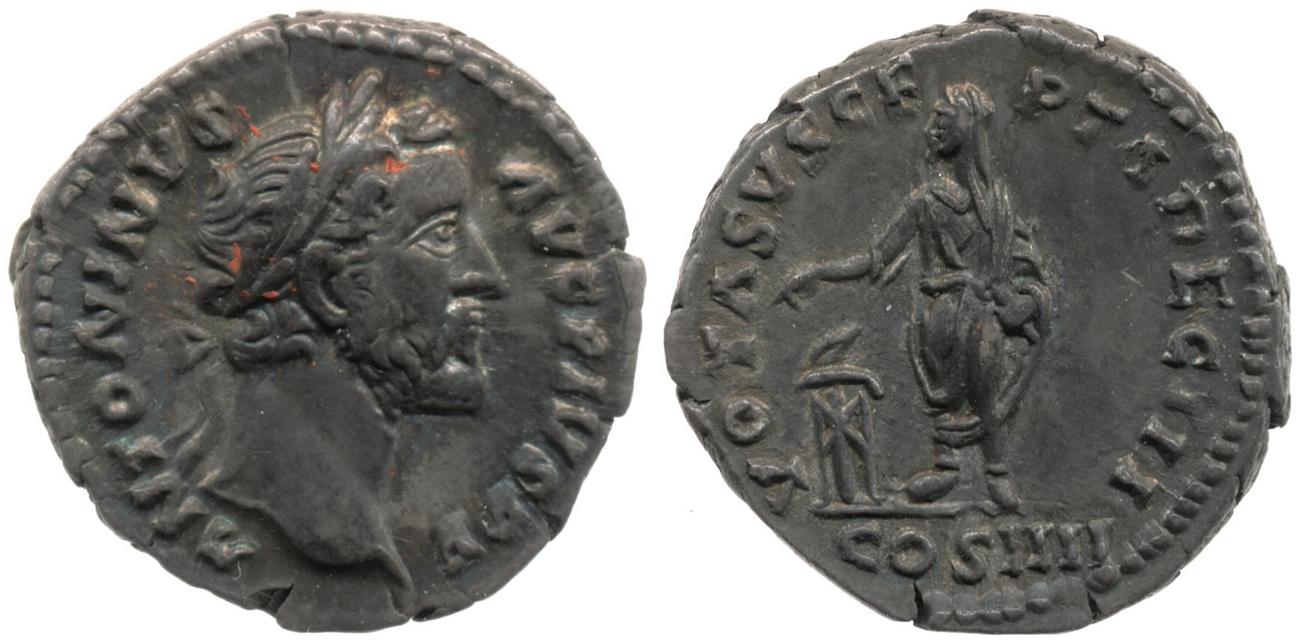 RIC III Antoninus Pius 157, аверс, bm
