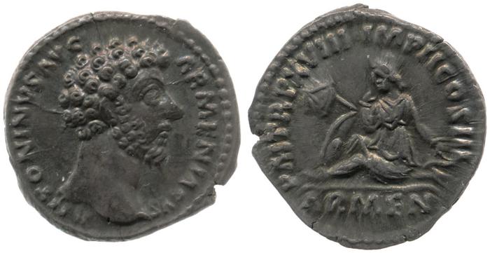 RIC III Marcus Aurelius 80, реверс, bm