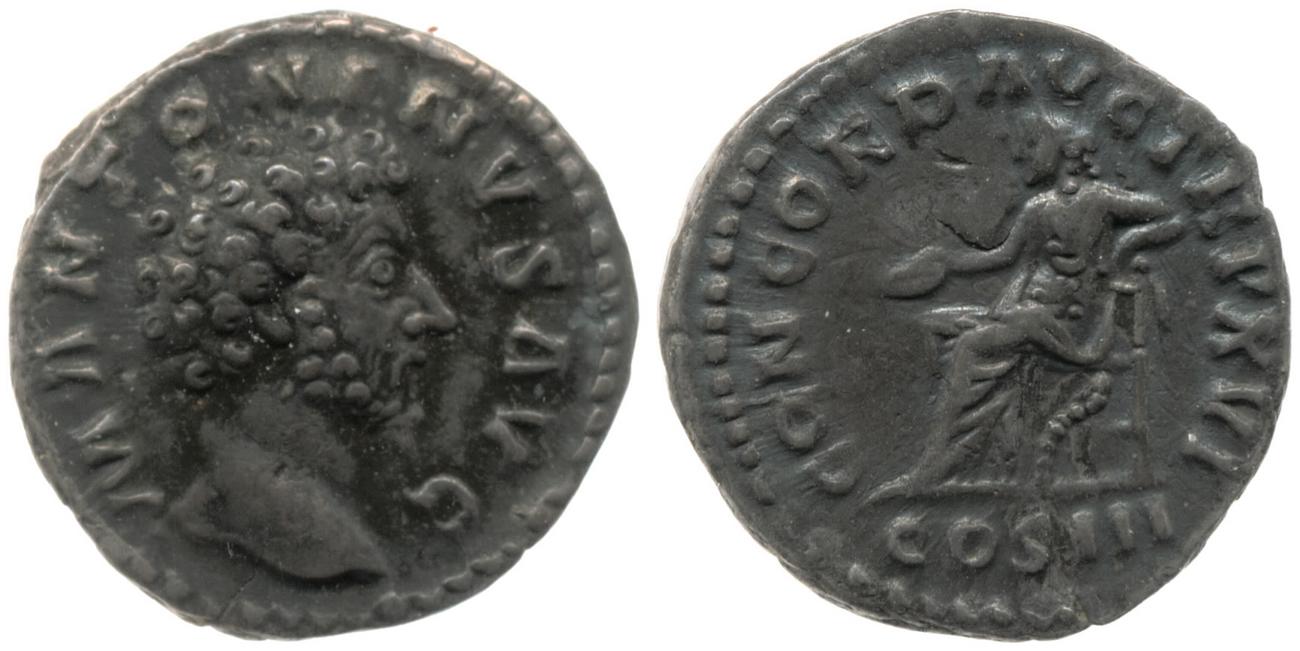 RIC III Marcus Aurelius 33, аверс, bm