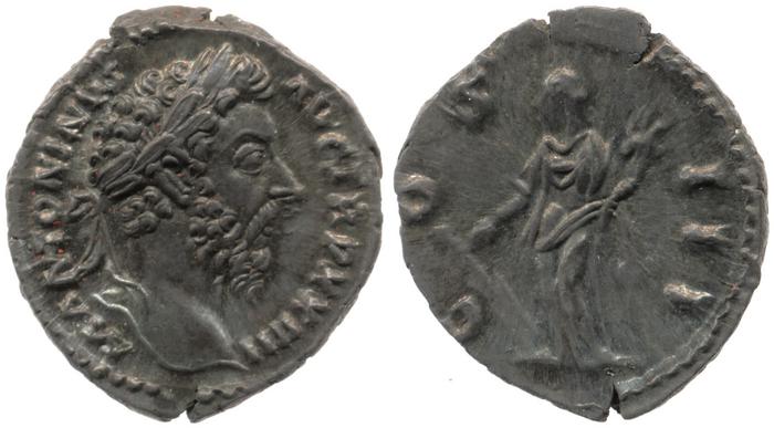 реверс RIC III Marcus Aurelius 215