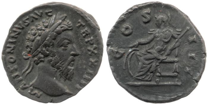 реверс RIC III Marcus Aurelius 213