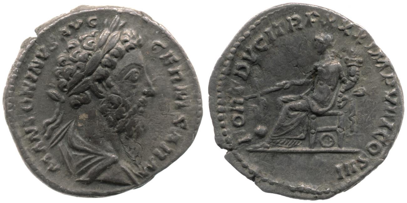 аверс RIC III Marcus Aurelius 344