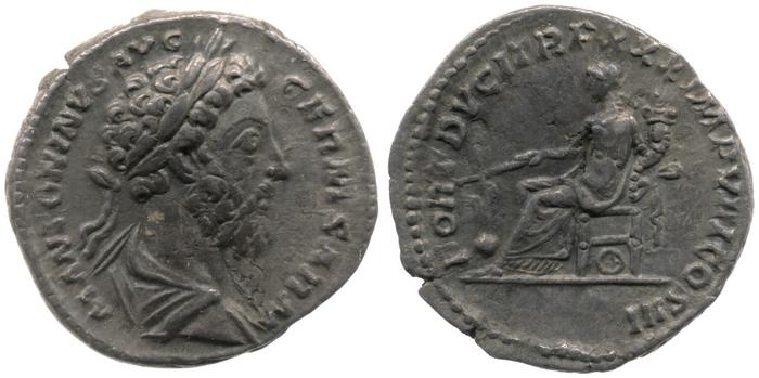 реверс RIC III Marcus Aurelius 344