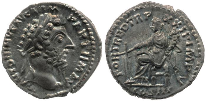 реверс RIC III Marcus Aurelius 185