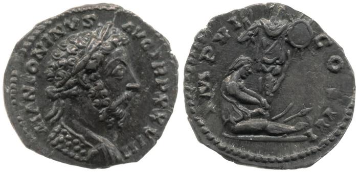 RIC III Marcus Aurelius 291, реверс, bm