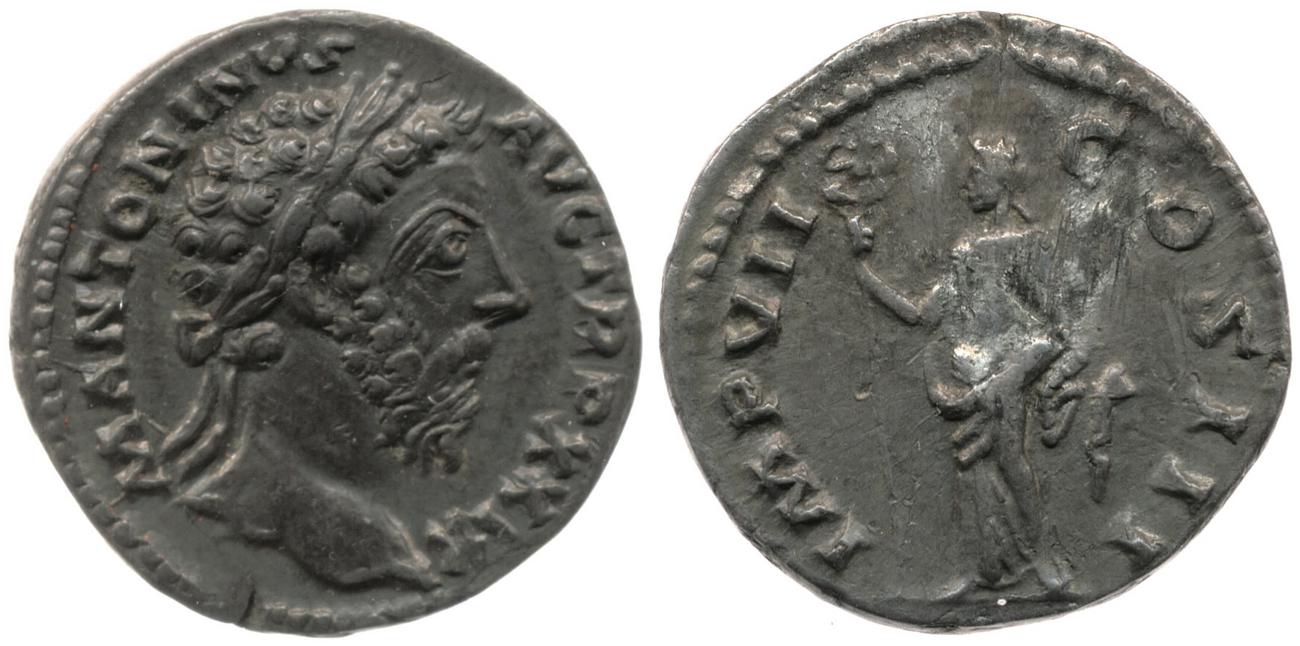 аверс RIC III Marcus Aurelius 314