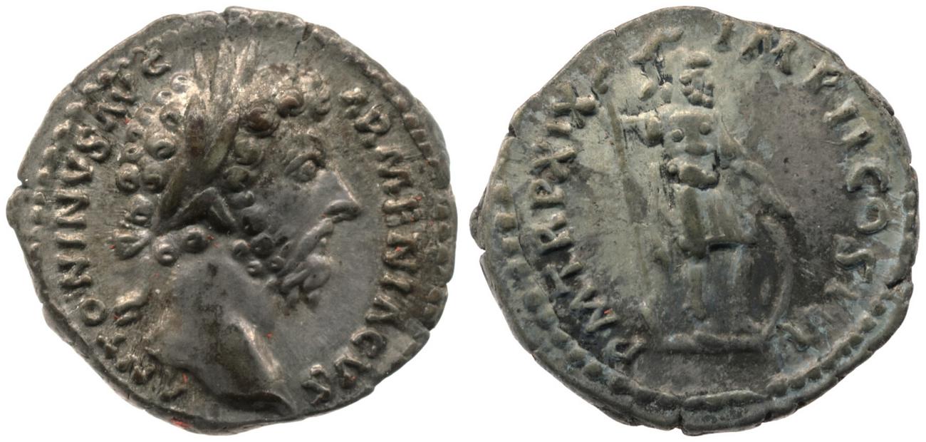 аверс RIC III Marcus Aurelius 124