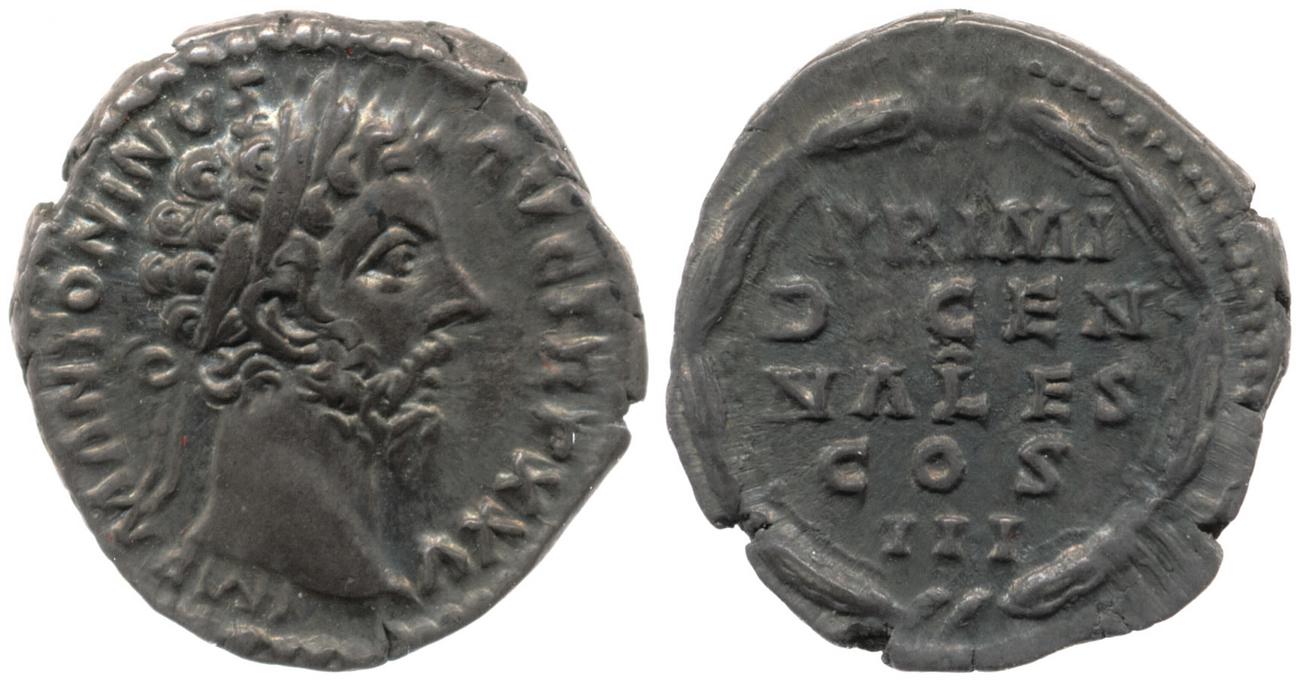 RIC III Marcus Aurelius 245, аверс, bm