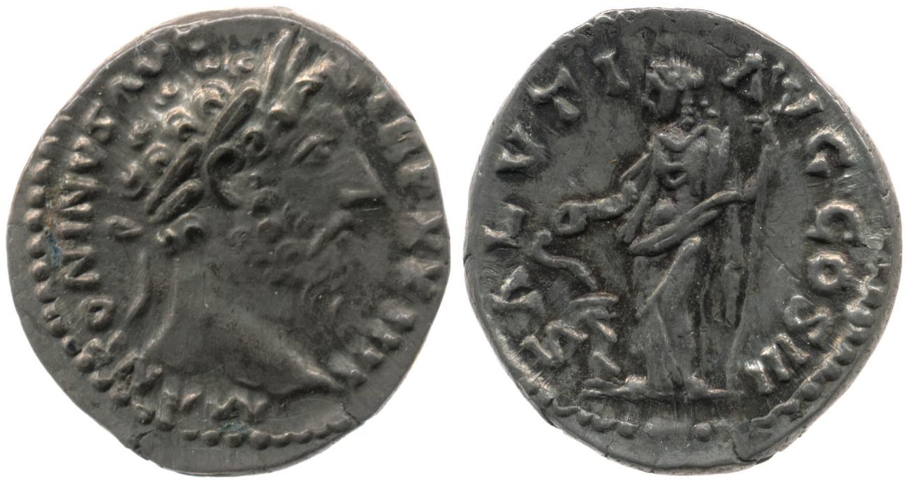 аверс RIC III Marcus Aurelius 222