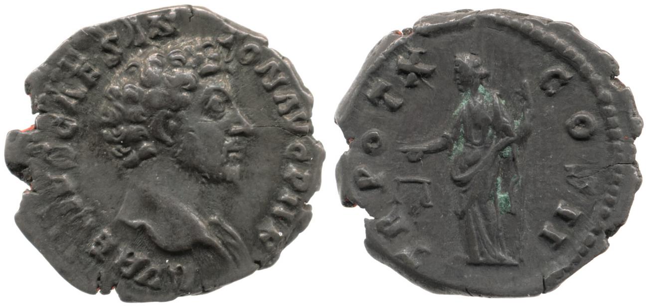 RIC III Antoninus Pius 466A, аверс, bm