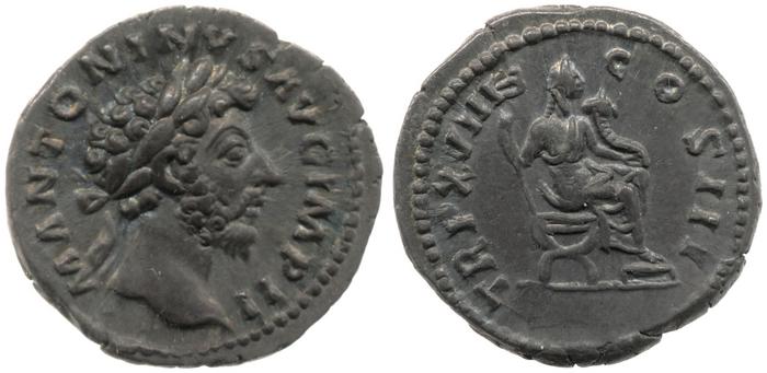 RIC III Marcus Aurelius 112, реверс, bm