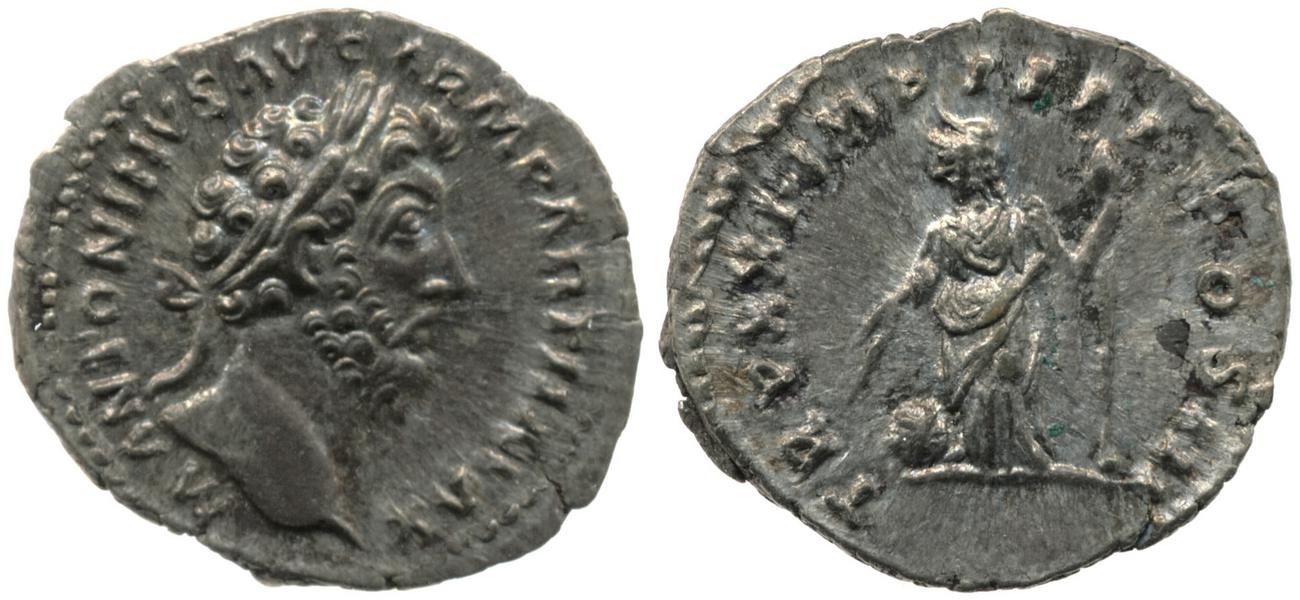 RIC III Marcus Aurelius 170, аверс, bm