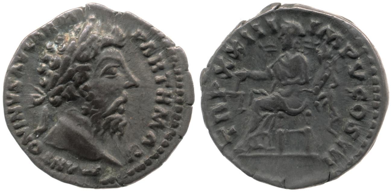 RIC III Marcus Aurelius 209, аверс, bm
