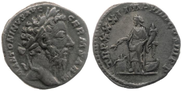 реверс RIC III Marcus Aurelius 383
