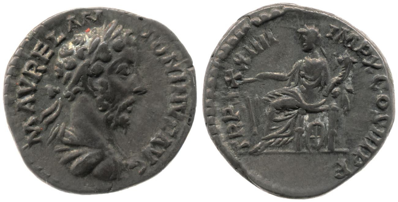 RIC III Marcus Aurelius 409, аверс, bm