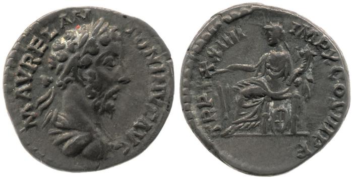 RIC III Marcus Aurelius 409, реверс, bm