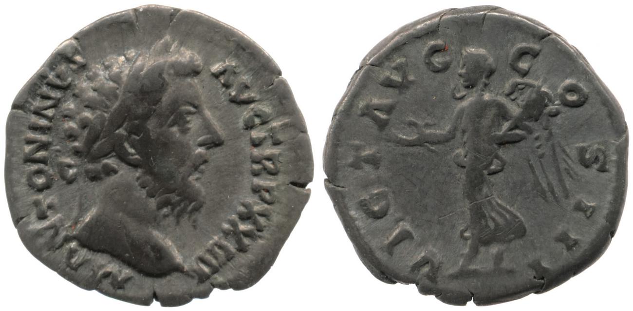 аверс RIC III Marcus Aurelius 210
