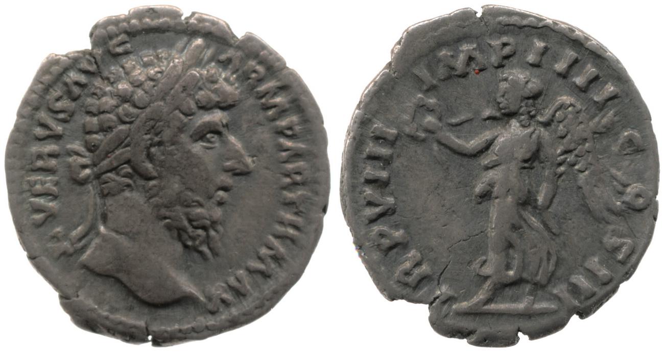 аверс RIC III Marcus Aurelius 581