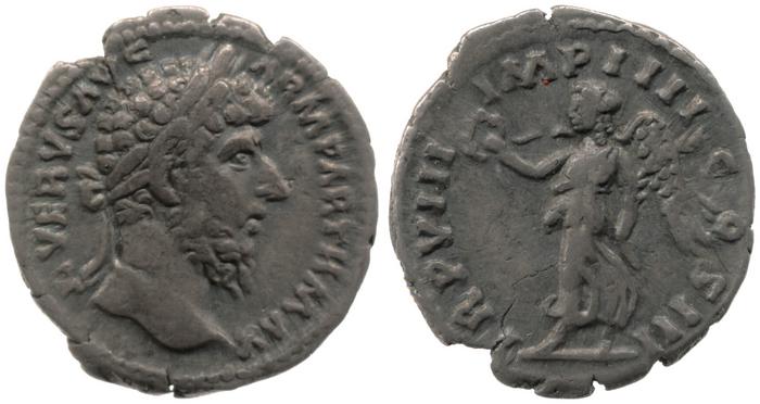 реверс RIC III Marcus Aurelius 581