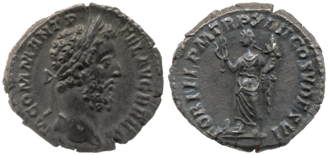 RIC III Commodus 186, аверс, bm