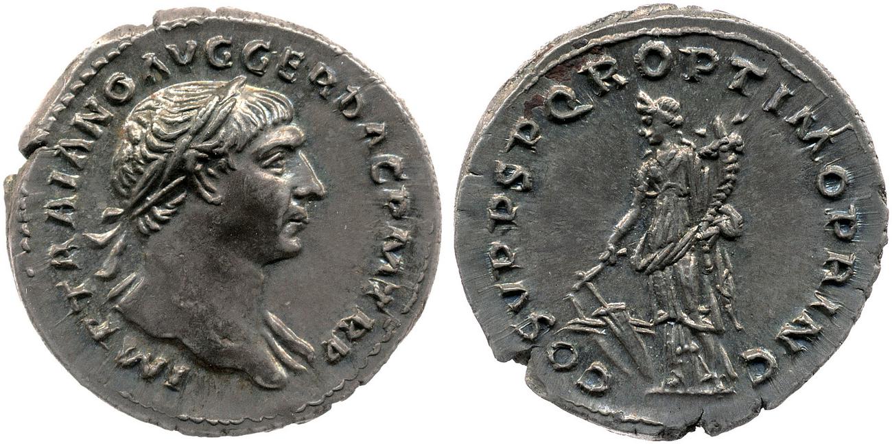RIC II Trajan 122, аверс, bm