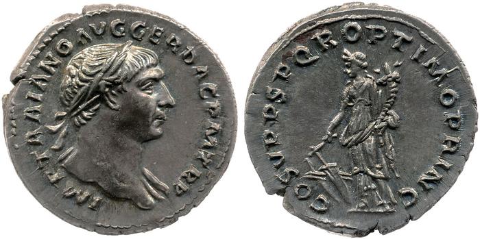 RIC II Trajan 122, реверс, bm