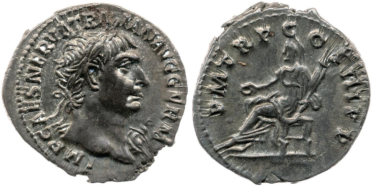 RIC II Trajan 40, аверс, bm