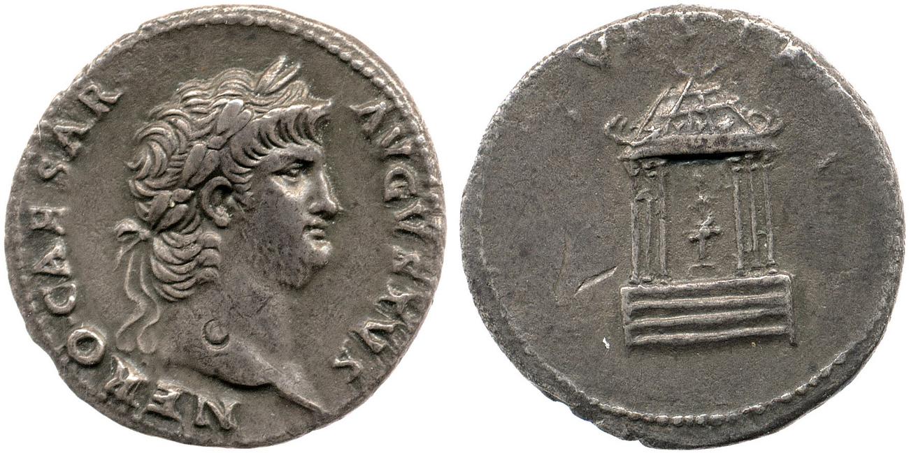 RIC I (second edition) Nero 62, аверс, bm