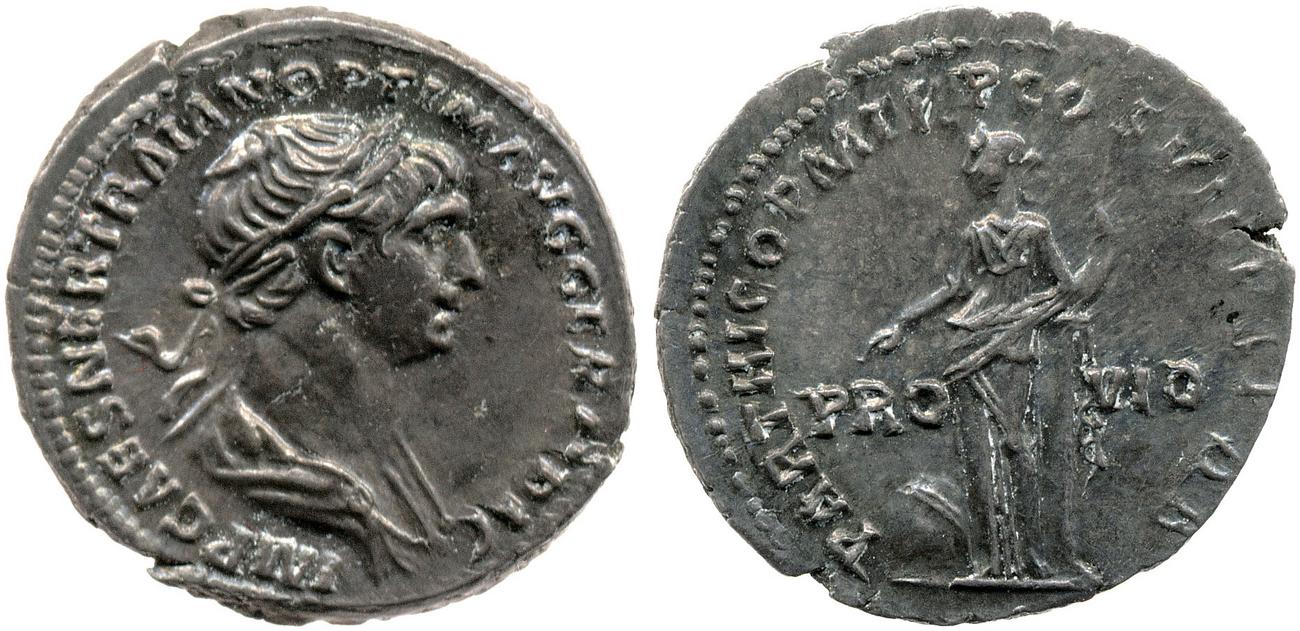RIC II Trajan 361, аверс, bm
