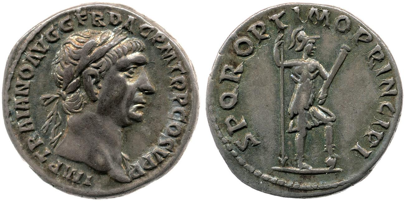 RIC II Trajan 204, аверс, bm