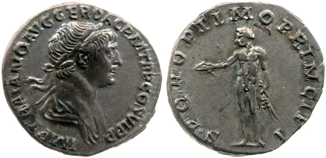 RIC II Trajan 275, аверс, bm