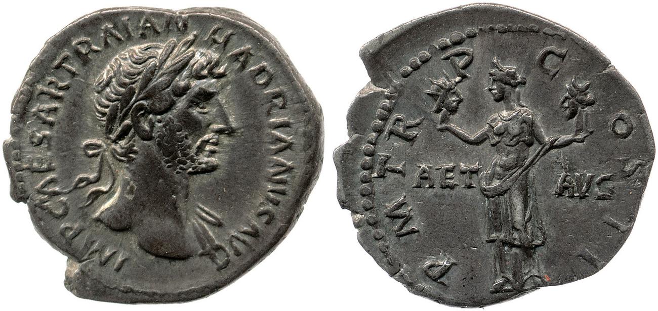 аверс RIC II, Part 3 (second edition) Hadrian 130