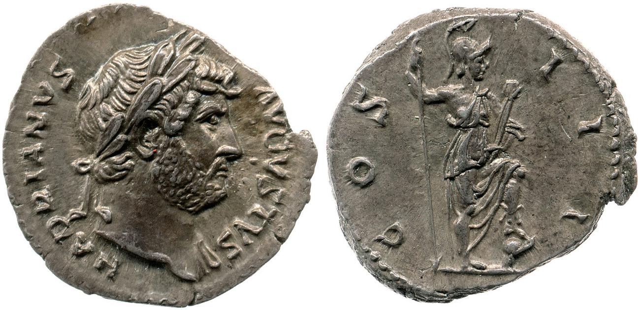 RIC II, Part 3 (second edition) Hadrian 851, аверс, bm