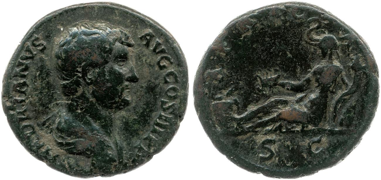 аверс RIC II, Part 3 (second edition) Hadrian 1616