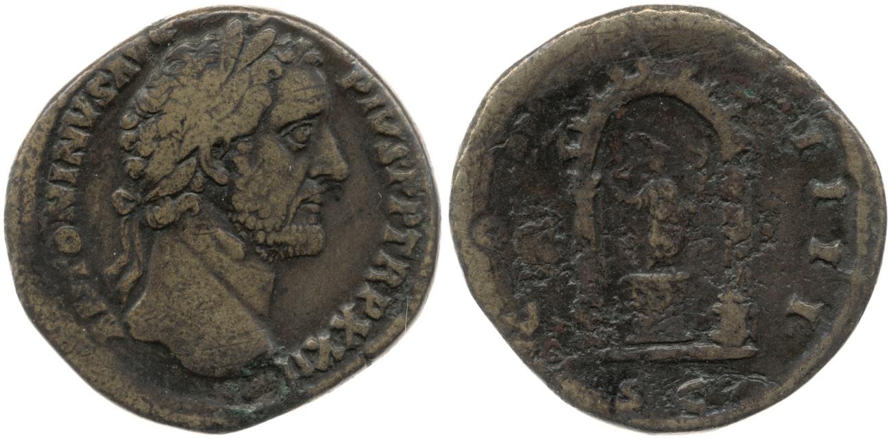 RIC III Antoninus Pius 999, аверс, bm