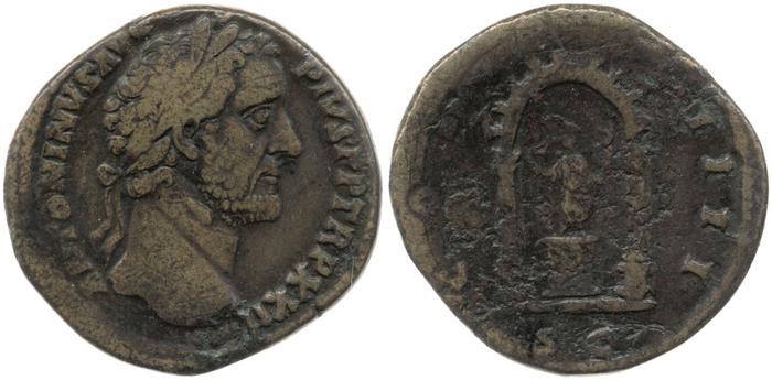 RIC III Antoninus Pius 999, реверс, bm