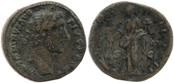 RIC III Antoninus Pius 777, реверс, bm